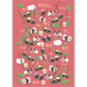 Sushi Red Aufkleber (Vorderseite)