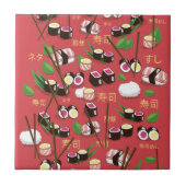 Sushi Red Fliese (Vorderseite)