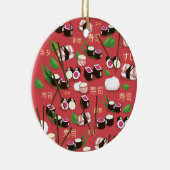 Sushi Red Keramik Ornament (Rechts)