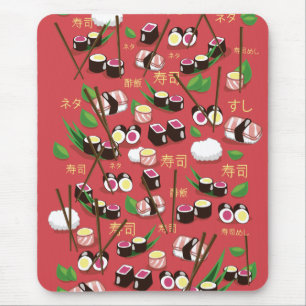 Sushi Red Mousepad