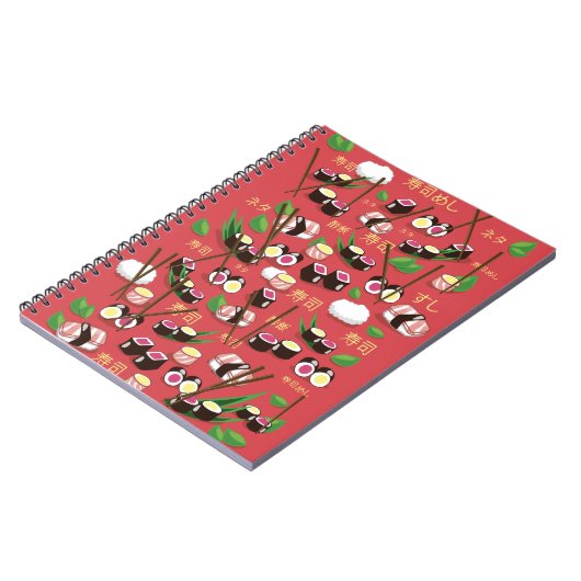 Sushi Red Notizblock (Linke Seite)