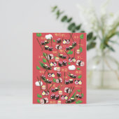 Sushi Red Postkarte (Stehend Vorderseite)