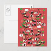 Sushi Red Postkarte (Vorne/Hinten)