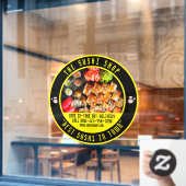 Sushi Restaurant Große Front individuell anpassen Fensteraufkleber (Café-Fenster)