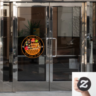 Sushi Restaurant Große Front individuell anpassen Fensteraufkleber