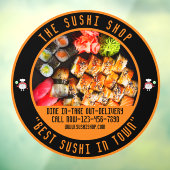Sushi Restaurant Große Front individuell anpassen Fensteraufkleber (Blatt 3)