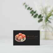 Sushi Restaurant Sushi Koch Business Card Visitenkarte (Stehend Vorderseite)