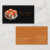 Sushi Restaurant Sushi Koch Business Card Visitenkarte (Vorne/Hinten)