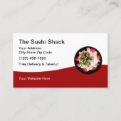 Sushi-Restaurant und japanische Küche Visitenkarte (Vorderseite)