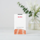 Sushi Restaurant Visitenkarte (Stehend Vorderseite)