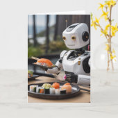 Sushi-Roboter Karte (Gelbe Blume)