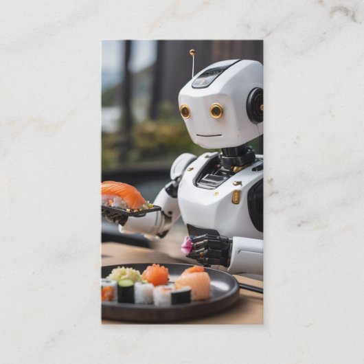 Sushi-Roboter Visitenkarte (Vorderseite)