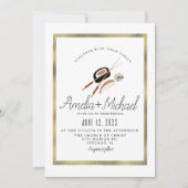 Sushi Roll Asian Japan Restaurant Wedding Einladung (Vorderseite)