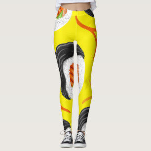 Sushi Roll Athletic Yoga Leggings