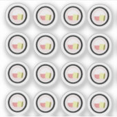 Sushi Roll Cream Käse Lachs Sticker (Vorderseite)