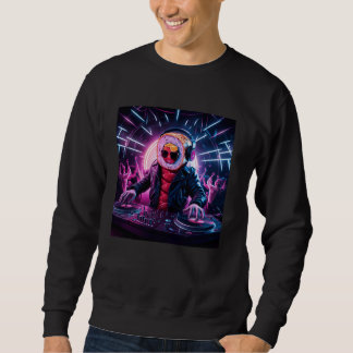 Sushi Roll DJ Darstellend für farbenfrohe Menschen Sweatshirt