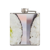 Sushi roll Fisch und Reis Flachmann (Rückseite)