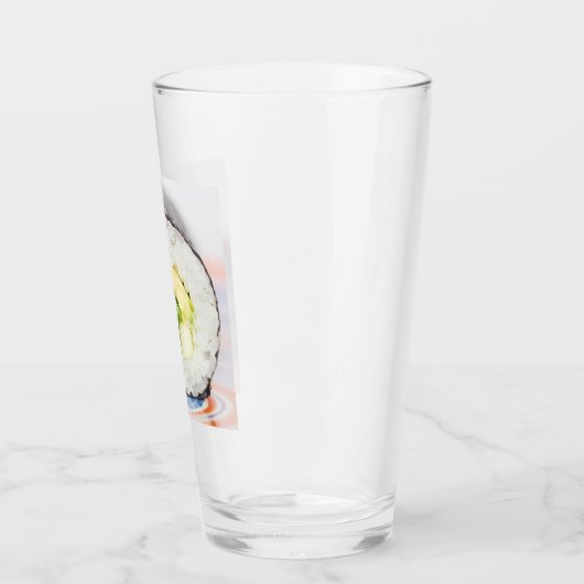 Sushi roll Fisch und Reis Glas (Links)