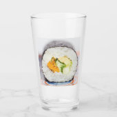 Sushi roll Fisch und Reis Glas (Vorderseite)