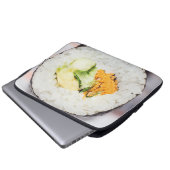 Sushi roll Fisch und Reis Laptopschutzhülle (Vorne Knopf)