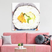 Sushi roll Fisch und Reis Leinwanddruck (Insitu (Wohnzimmer))