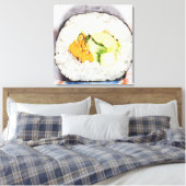 Sushi roll Fisch und Reis Leinwanddruck (Insitu (Schlafzimmer))