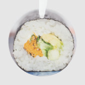 Sushi roll Fisch und Reis Ornament (Vorderseite)