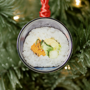 Sushi roll Fisch und Reis Ornament Aus Metall