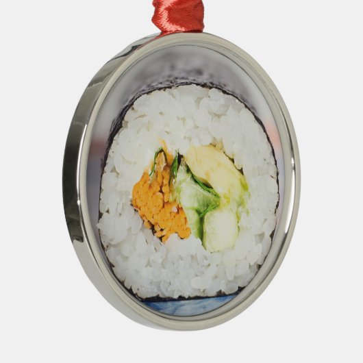 Sushi roll Fisch und Reis Ornament Aus Metall (Rechts)