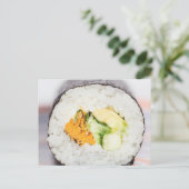 Sushi roll Fisch und Reis Postkarte (Stehend Vorderseite)