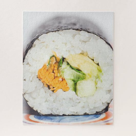 Sushi roll Fisch und Reis Puzzle (Vertikal)