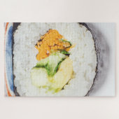 Sushi roll Fisch und Reis Puzzle (Horizontal)