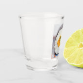 Sushi roll Fisch und Reis Schnapsglas (Links)