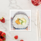 Sushi roll Fisch und Reis Serviette (Beispiel)
