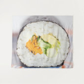 Sushi roll Fisch und Reis Wandteppich (Vorderseite (Horizontal))