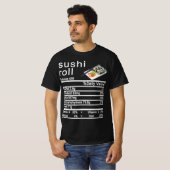 Sushi Roll Nutrition Facts-Label T-Shirt (Vorne ganz)