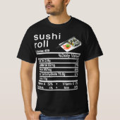 Sushi Roll Nutrition Facts-Label T-Shirt (Vorderseite)