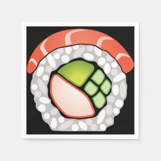 Sushi Roll Serviette (Vorderseite)