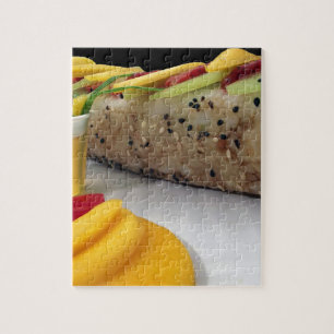 Sushi Roll Sushi Mango Rice Japanisch Essen asiati Puzzle