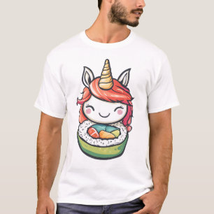 Sushi-Röllchen-Einhorn (1) T-Shirt