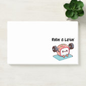 Sushi-Röllchen stemmen Gewichte Post-it Klebezettel (Büro)