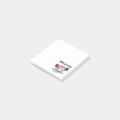 Sushi-Röllchen stemmt Gewichte Post-it Klebezettel (angewinkelt)