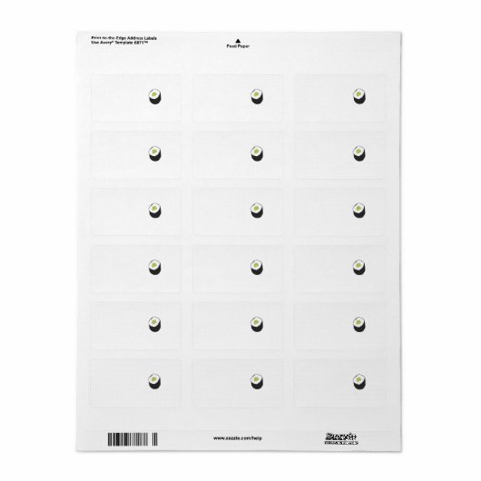 Sushi Rolle Adressaufkleber (Vorne)