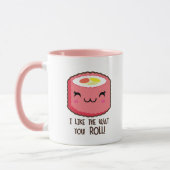 Sushi-Rolle Emoji Tasse (Links)