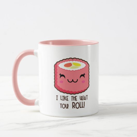 Sushi-Rolle Emoji Tasse (Links)