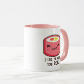 Sushi-Rolle Emoji Tasse (VorderseiteRechts)