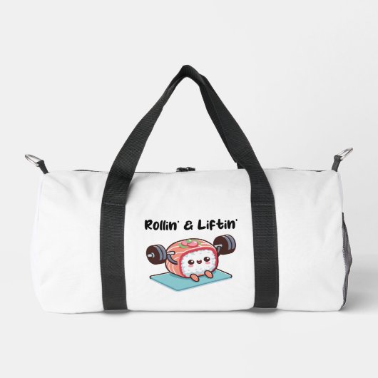 Sushi-Rolle stemmt Gewichte Duffle Bag (Vorderseite)