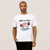 Sushi-Rolle stemmt Gewichte T-Shirt (Vorne ganz)
