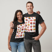 Sushi-Rollen, doodle, bunte Tapeten T-Shirt (Unisex)
