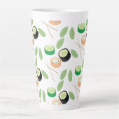 Sushi Rolls Cucumber Lmon Milchtasse (Vorderseite)
